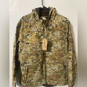 Mens Duck Camp, Large, Vintage Camo Hunting coat